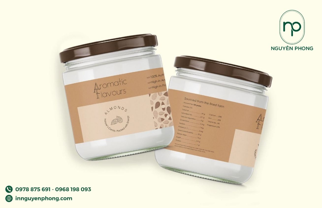 Mẫu logo ngũ cốc in trên tem nhãn